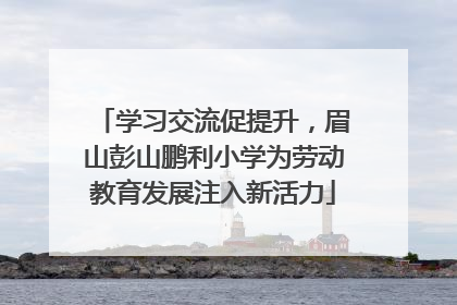 学习交流促提升，眉山彭山鹏利小学为劳动教育发展注入新活力