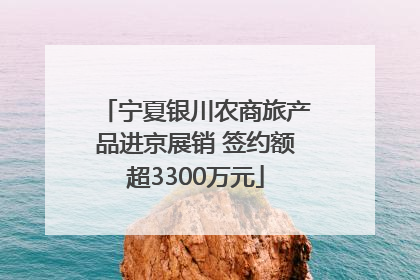 宁夏银川农商旅产品进京展销 签约额超3300万元