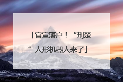 官宣落户！“荆楚”人形机器人来了