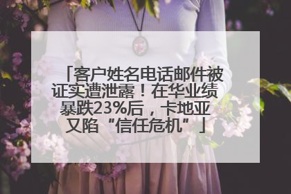 客户姓名电话邮件被证实遭泄露！在华业绩暴跌23%后，卡地亚又陷“信任危机”