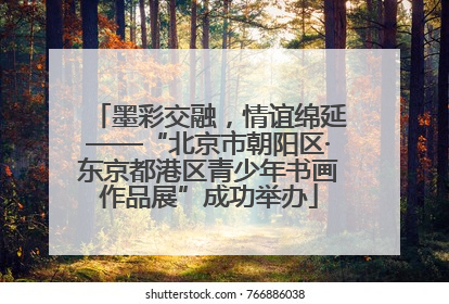 墨彩交融，情谊绵延——“北京市朝阳区·东京都港区青少年书画作品展”成功举办