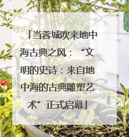 当蓉城吹来地中海古典之风：“文明的史诗：来自地中海的古典雕塑艺术”正式启幕
