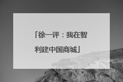 徐一评：我在智利建中国商城