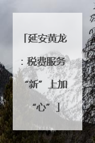 延安黄龙：税费服务“新”上加“心”
