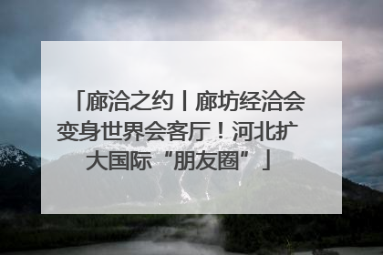 廊洽之约丨廊坊经洽会变身世界会客厅！河北扩大国际“朋友圈”