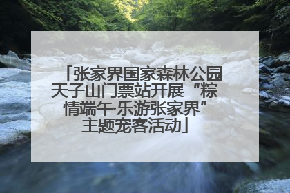 张家界国家森林公园天子山门票站开展“粽情端午·乐游张家界”主题宠客活动