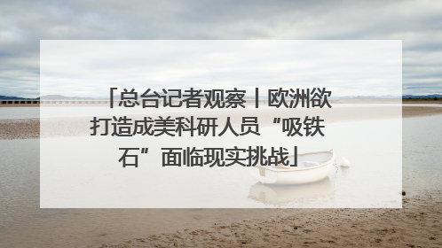 总台记者观察丨欧洲欲打造成美科研人员“吸铁石”面临现实挑战
