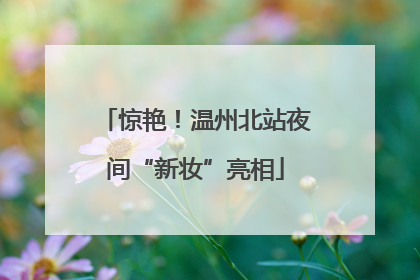 惊艳！温州北站夜间“新妆”亮相