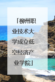柳州职业技术大学成立低空经济产业学院