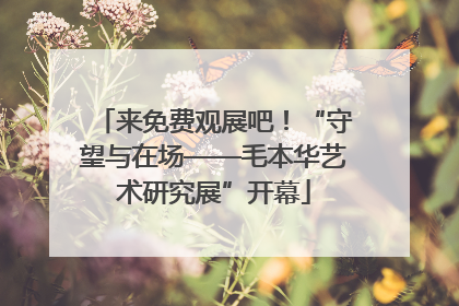 来免费观展吧！“守望与在场——毛本华艺术研究展”开幕