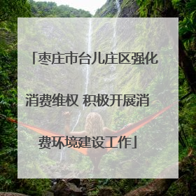 枣庄市台儿庄区强化消费维权 积极开展消费环境建设工作