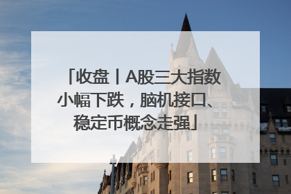 收盘丨A股三大指数小幅下跌，脑机接口、稳定币概念走强