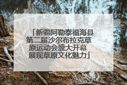 新疆阿勒泰福海县第二届沙尔布拉克草原运动会盛大开幕 展现草原文化魅力