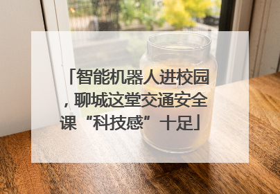 智能机器人进校园，聊城这堂交通安全课“科技感”十足