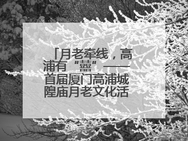 月老牵线，高浦有“囍”——首届厦门高浦城隍庙月老文化活动暨他趣百城见面会隆重举办