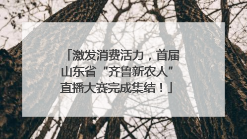 激发消费活力，首届山东省“齐鲁新农人”直播大赛完成集结！