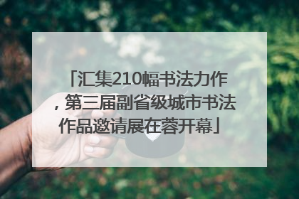 汇集210幅书法力作，第三届副省级城市书法作品邀请展在蓉开幕