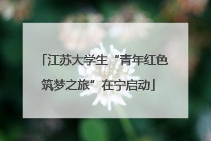 江苏大学生“青年红色筑梦之旅”在宁启动