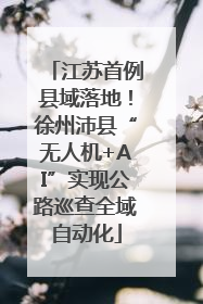 江苏首例县域落地！徐州沛县“无人机+AI”实现公路巡查全域自动化