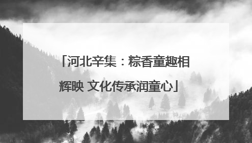 河北辛集：粽香童趣相辉映 文化传承润童心