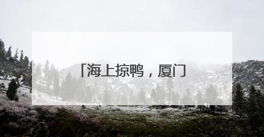 海上掠鸭，厦门端午曾这样玩
