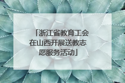 浙江省教育工会在山西开展送教志愿服务活动