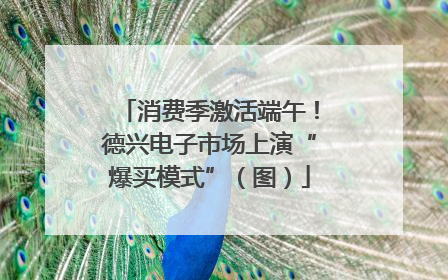 消费季激活端午！德兴电子市场上演“爆买模式”（图）