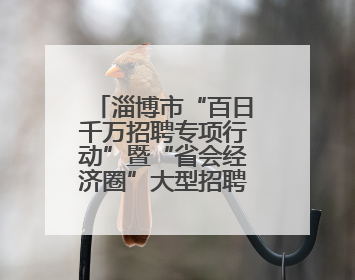 淄博市“百日千万招聘专项行动”暨“省会经济圈”大型招聘会举办