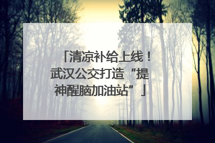 清凉补给上线！武汉公交打造“提神醒脑加油站”