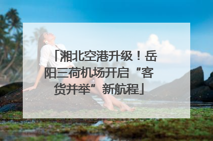湘北空港升级！岳阳三荷机场开启“客货并举”新航程