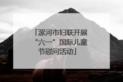 漯河市妇联开展“六一”国际儿童节慰问活动