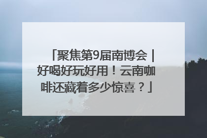 聚焦第9届南博会｜好喝好玩好用！云南咖啡还藏着多少惊喜？