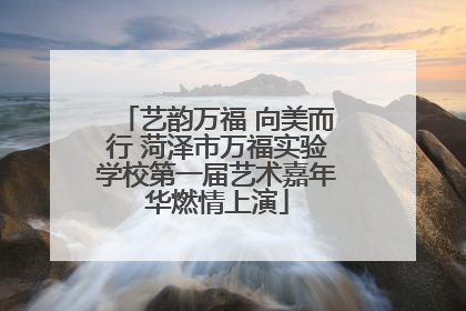 艺韵万福 向美而行 菏泽市万福实验学校第一届艺术嘉年华燃情上演