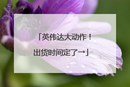 英伟达大动作！出货时间定了→