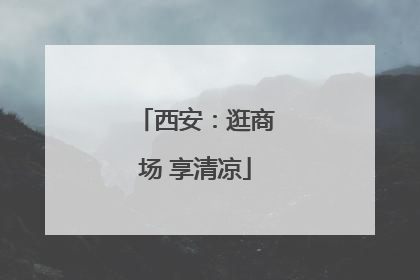 西安：逛商场 享清凉