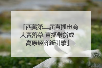 西藏第二届直播电商大赛落幕 直播带货成高原经济新引擎