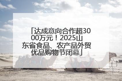 达成意向合作超3000万元！2025山东省食品、农产品外贸优品购物节闭幕
