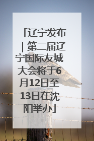 辽宁发布｜第二届辽宁国际友城大会将于6月12日至13日在沈阳举办