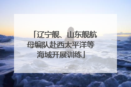 辽宁舰、山东舰航母编队赴西太平洋等海域开展训练