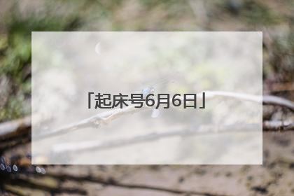 起床号6月6日
