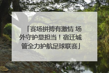 赛场拼搏有激情 场外守护显担当！宿迁城管全力护航足球联赛