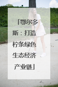 鄂尔多斯：打造柠条绿色生态经济产业链