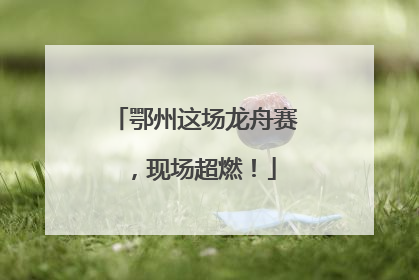 鄂州这场龙舟赛，现场超燃！