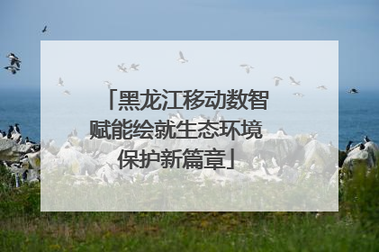 黑龙江移动数智赋能绘就生态环境保护新篇章