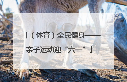 （体育）全民健身——亲子运动迎“六一”