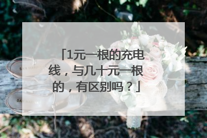 1元一根的充电线，与几十元一根的，有区别吗？