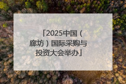 2025中国（廊坊）国际采购与投资大会举办