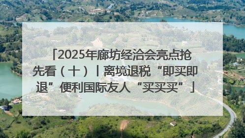 2025年廊坊经洽会亮点抢先看（十）丨离境退税“即买即退”便利国际友人“买买买”