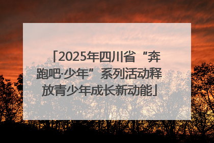 2025年四川省“奔跑吧·少年”系列活动释放青少年成长新动能