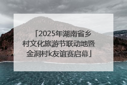 2025年湖南省乡村文化旅游节联动地暨金洞村k友谊赛启幕